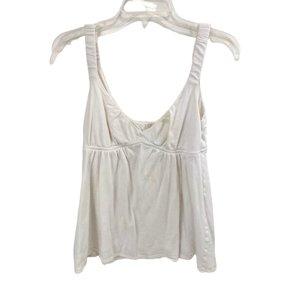 J.Crew Medium White 100% Cotton Tank Top 45L - Picture 1 of 10